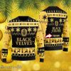 Funny Black Velvet Whisky Personalized Name Ugly Knitted Sweater Christmas Gift