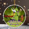 Funny Grinch Minnesota Vikings Nfl Merry Christmas Ornaments Tree Decoration Xmas Tree Decor