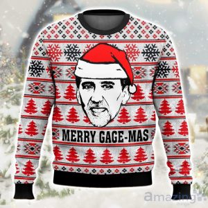 Funny Nicolas Cage Christmas Sweater Product Photo 1