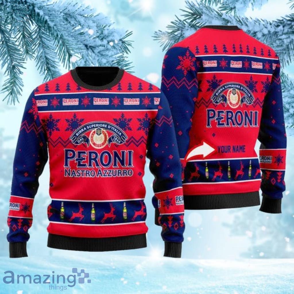 Funny Peroni Beer Personalized Ugly Christmas Sweaters Gift Christmas Product Photo 1