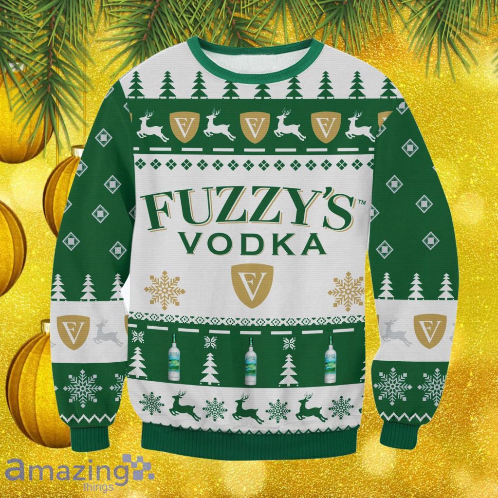 Fuzzy's Vodka Christmas Ugly Sweater Gift For Men And Women image Fuzzy's Vodka Christmas Ugly Sweater Gift For Men And Women
