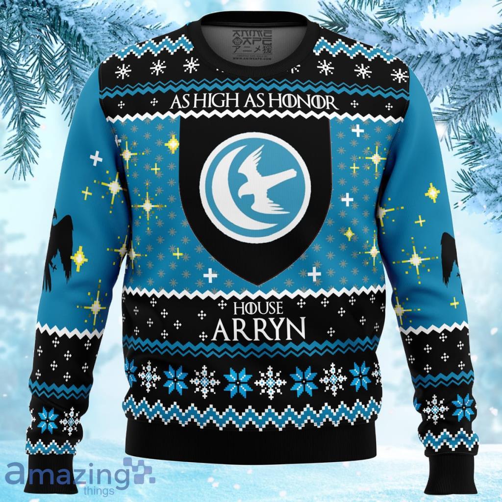 Game Of Thrones House Arryn Ugly Christmas Sweater Gift For Men And Women image Game Of Thrones House Arryn Ugly Christmas Sweater Gift For Men And Women Product Photo 1