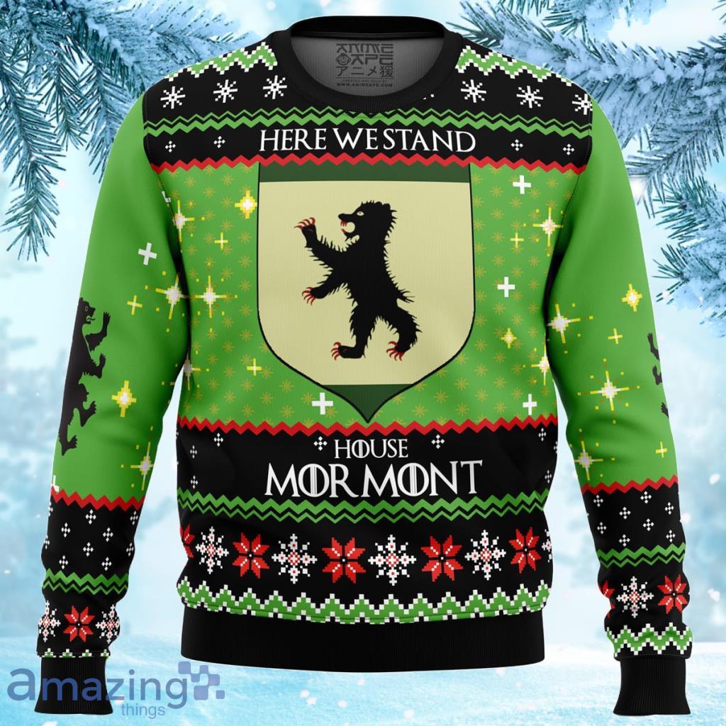Game Of Thrones House Mormont Ugly Christmas Sweater Gift For Men And Women image Game Of Thrones House Mormont Ugly Christmas Sweater Gift For Men And Women Product Photo 1