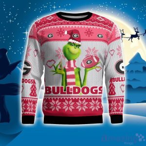 Georgia Bulldogs Grinch Snowflake Pattern Ugly Sweater Christmas Product Photo 1