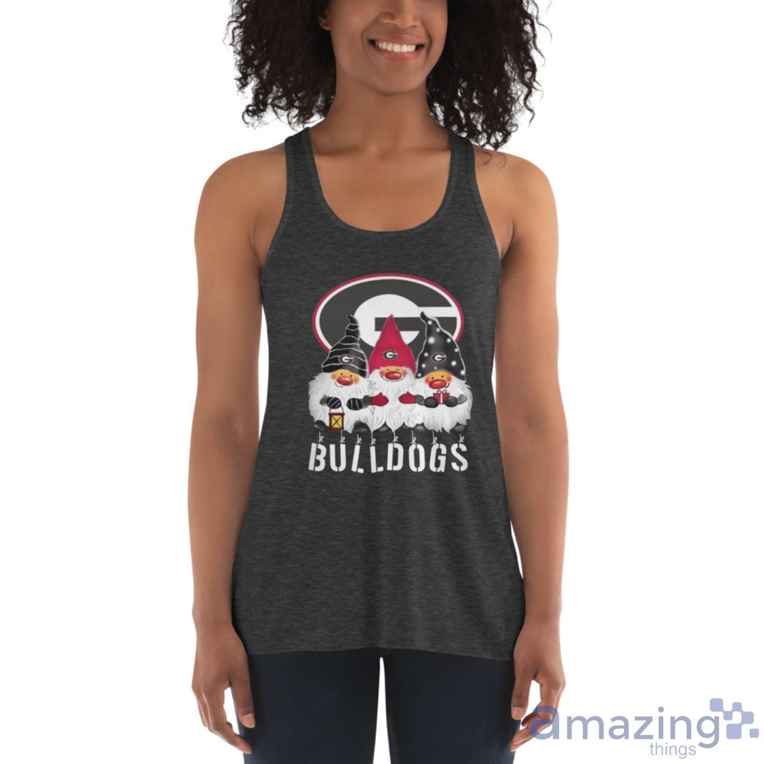 Georgia Bulldogs Logo Gnomies Shirt Christmas Gift image Georgia Bulldogs Logo Gnomies Shirt Christmas Gift - Women's Flowy Racerback Tank