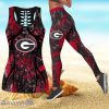 Georgia Bulldogs NCAA Personalized Hollow Tanktop And Leggings For Women