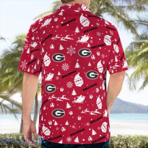 Georgia Bulldogs Santa Claus Christmas Pattern Cute Christmas Gift Hawaiian Shirt Product Photo 2