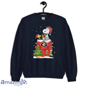 Georgia Bulldogs Ugly Christmas Sweaters Snoopy Woodstock Shirt Product Photo 6
