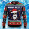 Get Festive With Santa Skull Ugly Christmas Sweater – All Over Print Sweatshirt