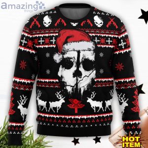 Ghost Call of Duty Funny Ugly Christmas Sweater Christmas Gift For Family Product Photo 2