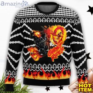 Ghost Rider Ugly Christmas Sweater 3D All Over Printed Sweater Christmas Gift Product Photo 2