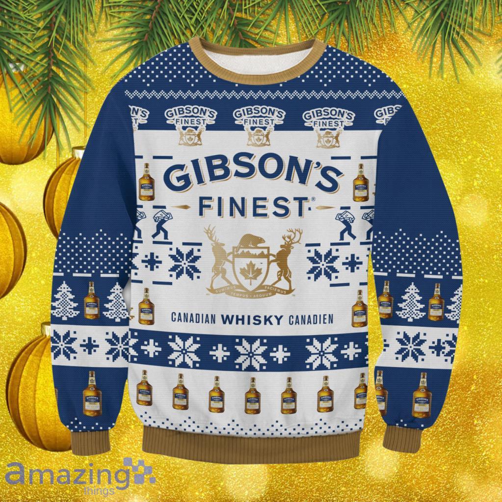 Gibson's Finest Christmas Ugly Sweater Gift For Men And Women image Gibson's Finest Christmas Ugly Sweater Gift For Men And Women