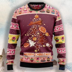 Gingerbread Christmas Tree Ugly Christmas Sweater For Men & Women Product Photo 1