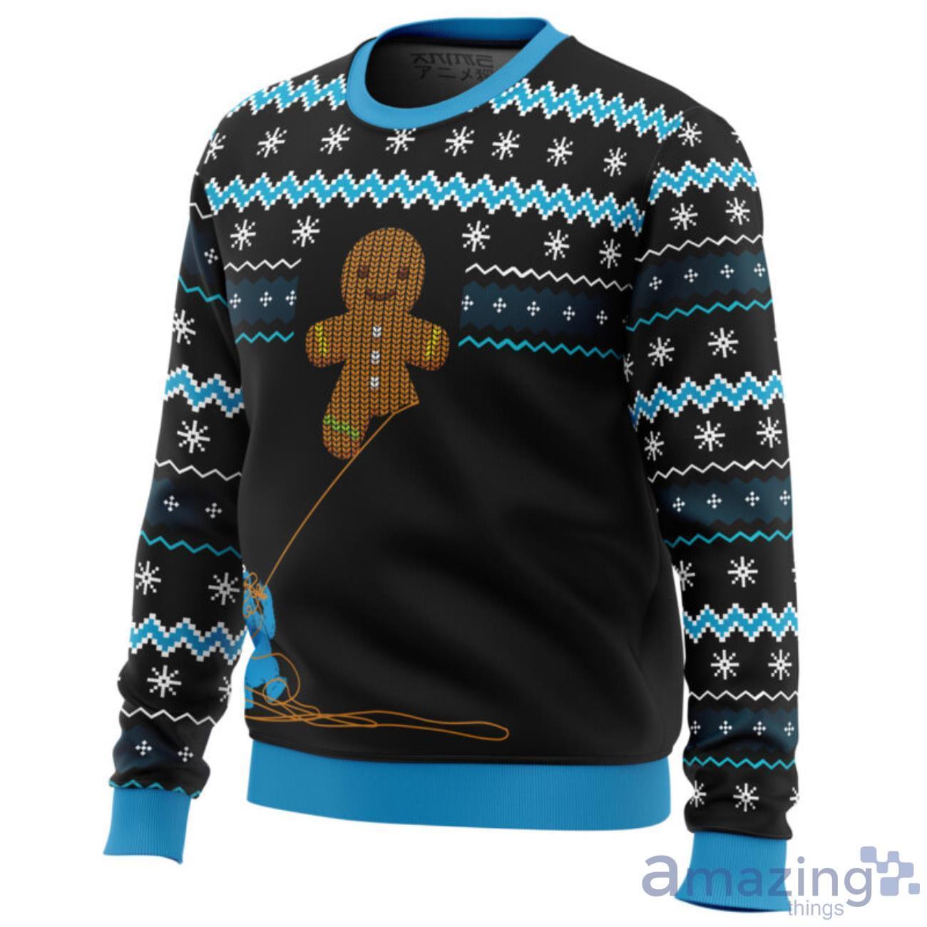 Gingerbread Cookie Monster Ugly Christmas Sweater image Gingerbread Cookie Monster Ugly Christmas Sweater Product Photo 2