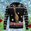 Giraffe Let It Glow Ugly Christmas Sweaters Style Gift For Men And Women