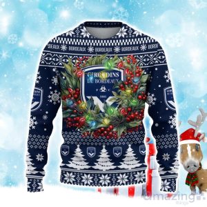 Girondins De Bordeaux Ugly Christmas Sweater Gift Ideas For Fans Product Photo 2