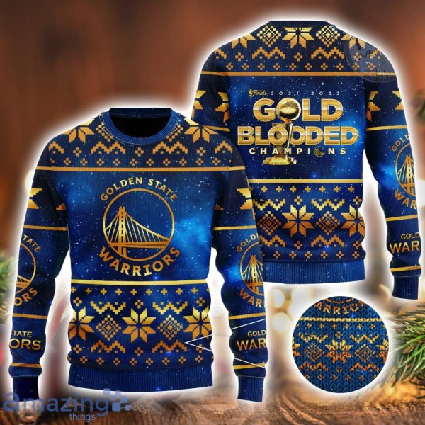 Golden State Warriors 3D Ugly Christmas Sweater Christmas Gift Men And Women 2023 Sweater Product Photo 1