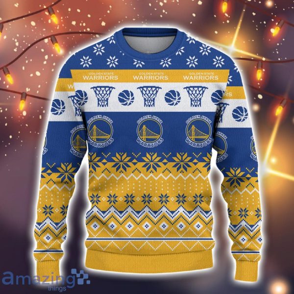 Golden State Warriors Christmas Sweater National Basketball Association Ugly Christmas Sweater All Over Printed 3D Sweater Product Photo 2