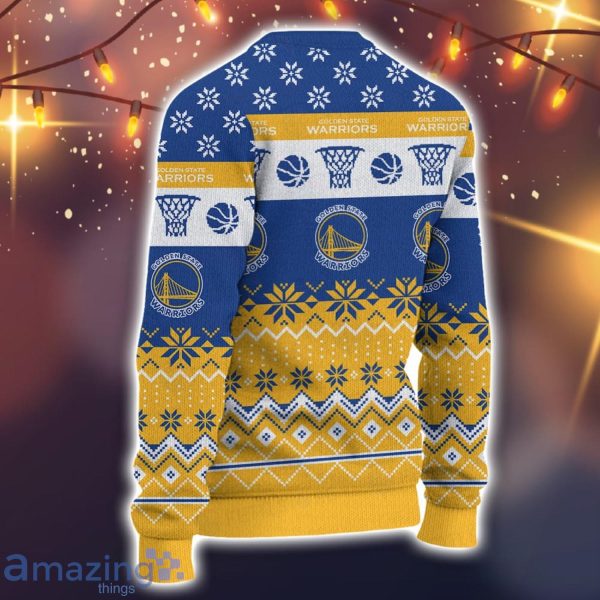 Golden State Warriors Christmas Sweater National Basketball Association Ugly Christmas Sweater All Over Printed 3D Sweater Product Photo 3