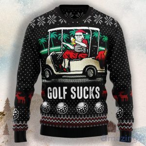 Golf Sucks Ugly Christmas Sweater Product Photo 1