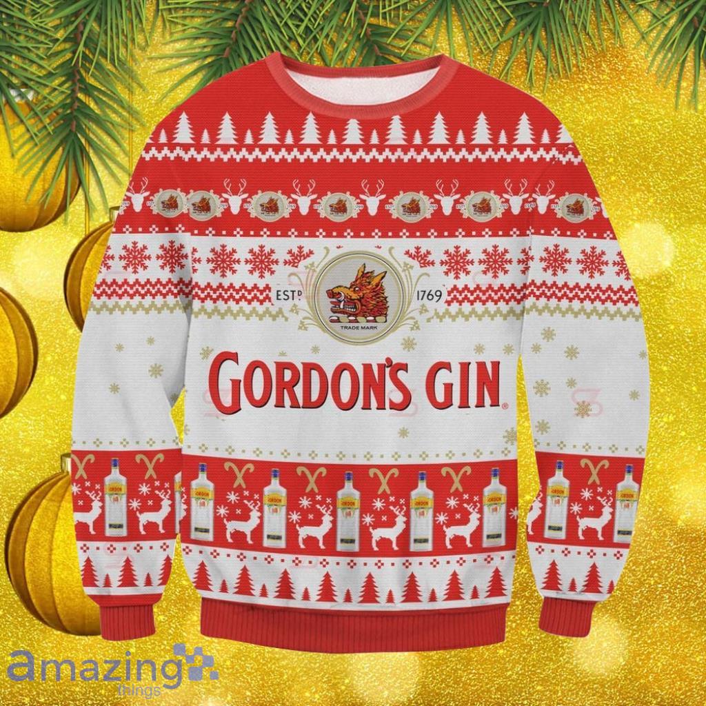 Gordon's Gin Ugly Ugly Sweater Christmas Gift For Men And Women image Gordon's Gin Ugly Ugly Sweater Christmas Gift For Men And Women