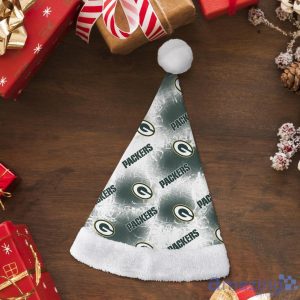Green Bay Packers Logo Pattern Santa Hat Christmas Gift For Fans Product Photo 2
