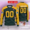 Green Bay Packers Ugly Sweater Custom Name And Number Hot Design For Christmas Gift
