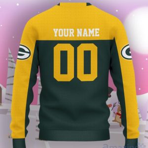 Green Bay Packers Ugly Sweater Custom Name And Number Hot Design For Christmas Gift Product Photo 3