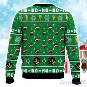 Green Ranger Ho-Ho Power Rangers Ugly Christmas Sweater Product Photo 2