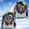 Grinch I Hate People But I Love My Raiders Christmas Ugly Sweater