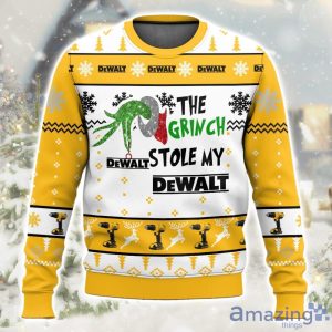 Grinch Stole My Dewalt Ugly Christmas Sweater Product Photo 1
