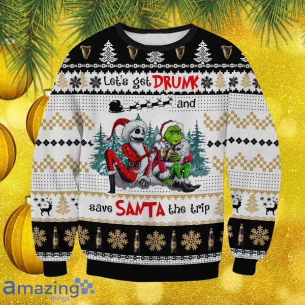 Drunk shop santa sweater