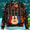 Guitar Lover Happy Life With Music Ugly Christmas Sweater Gift For Men And Women