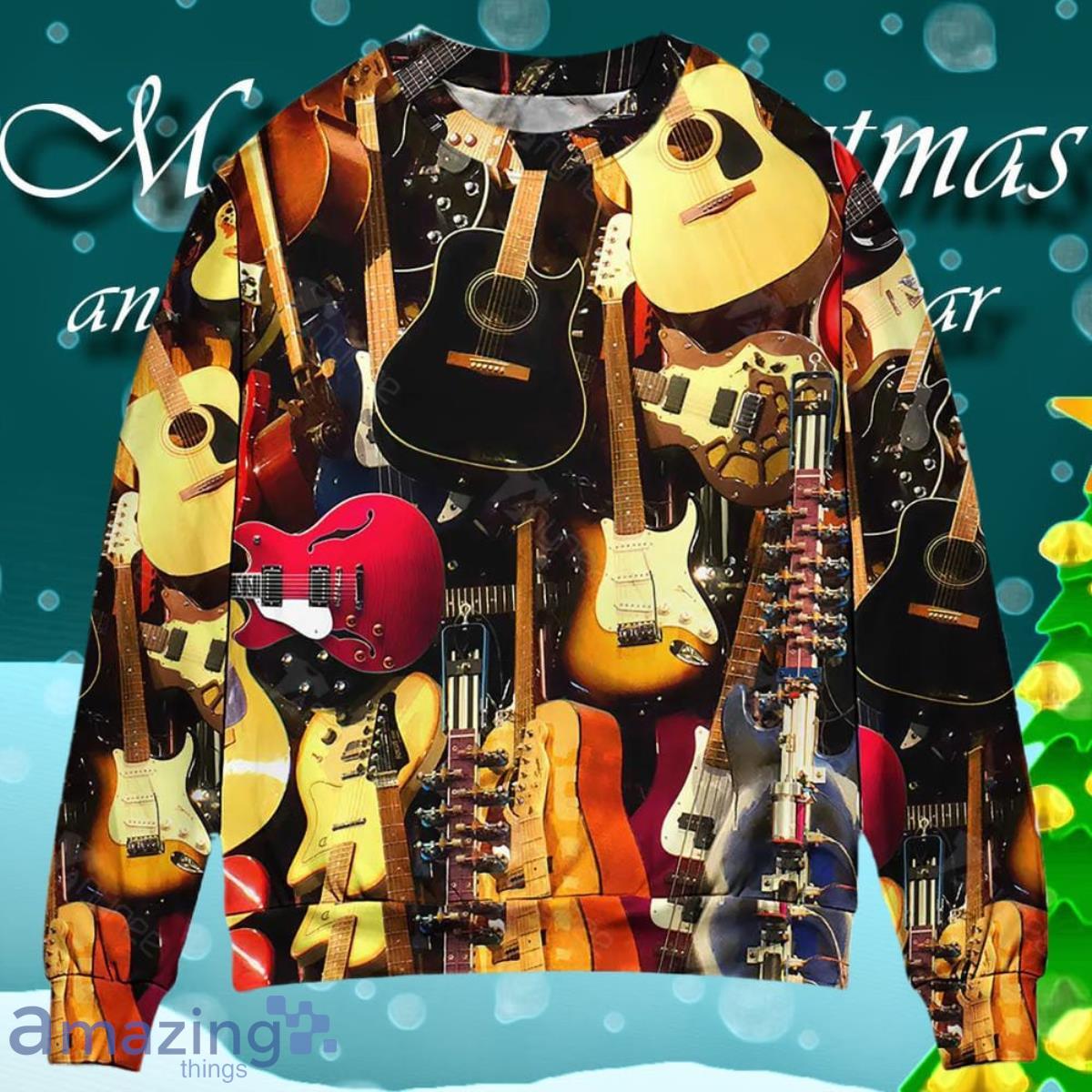 Guitar Music You Can Have Guitar Ugly Christmas Sweater Gift For Men And Women image Guitar Music You Can Have Guitar Ugly Christmas Sweater Gift For Men And Women Product Photo 1