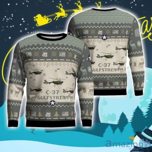Gulfstream C-37 C37 Aircraft New Trend Veteran Sweater Ugly Christmas Sweater Gift For Christmas Product Photo 1