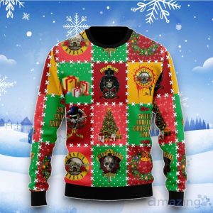 Guns N’ Roses Sweet Child O’ Mine Christmas Time Ugly Sweater Product Photo 2