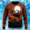 Halloween Black Cat Unisex Ugly Christmas Sweater – All Over Print Sweatshirt