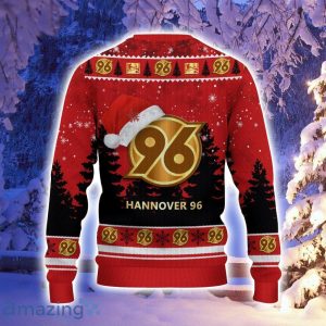 Hannover 96 Logo Wearing Santa Hat Ugly Christmas Sweater Christmas Gift 3D Sweater Product Photo 3