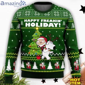 Happy Freakin Holidays Family Guy Funny Ugly Christmas Sweater Christmas Gift For Family image Happy Freakin Holidays Family Guy Funny Ugly Christmas Sweater Christmas Gift For Family Product Photo 2