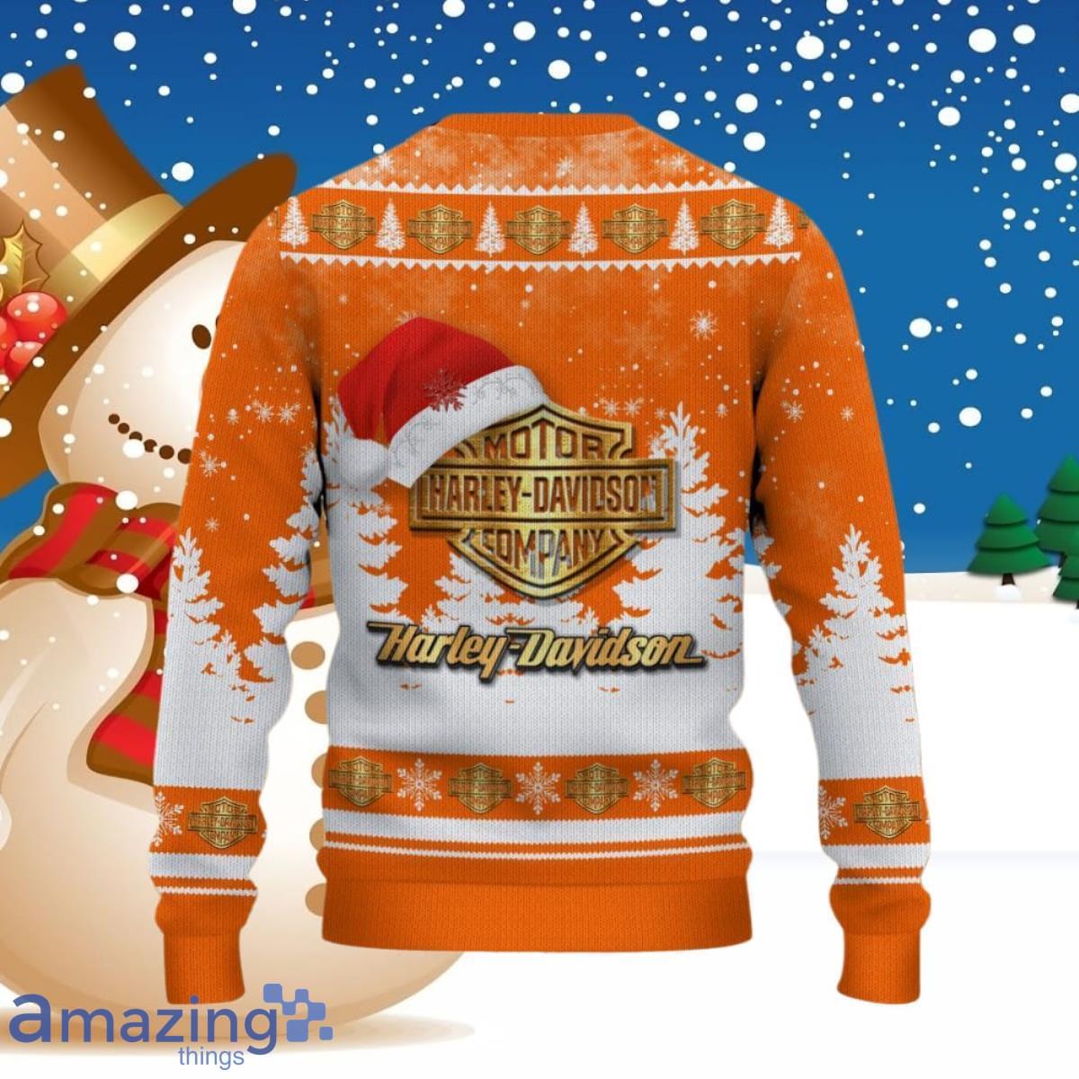 Harley Davidson Ugly Christmas Sweater Style Gifts For Men Women image Harley-Davidson Ugly Christmas Sweater Style Gifts For Men Women Product Photo 2
