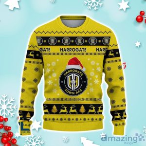 Harrogate Town AFC Ugly Christmas Sweater Ideal Gift For Fans image Harrogate Town AFC Ugly Christmas Sweater Ideal Gift For Fans Product Photo 2