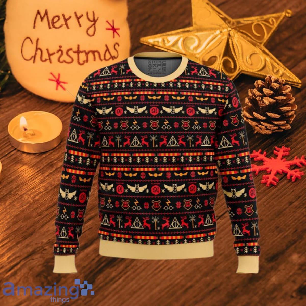 Harry Potter Christmas Ornaments Ugly Christmas Sweaters Style Gift For Men And Women Product Photo 1
