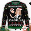 Have A Merry Schwingmas Wayne’s World 3D Ugly Christmas Sweater Christmas Gift For Men And Women