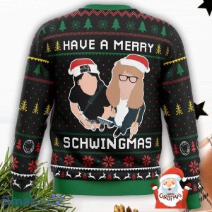 Have A Merry Schwingmas Wayne’s World 3D Ugly Christmas Sweater Christmas Gift For Men And Women Product Photo 3