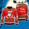 Hawaii Santa Claus Funny 3D Ugly Christmas Sweater Gift For Family Christmas Gift