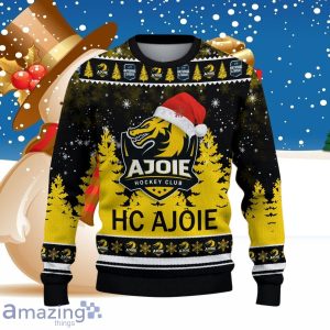 HC Ajoie Ugly Christmas Sweater Style Gift For Men Women Product Photo 2