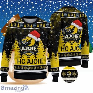 HC Ajoie Ugly Christmas Sweater Style Gift For Men Women Product Photo 1
