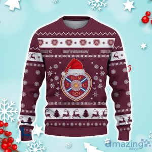 Heart Of Midlothian F.C. Ugly Christmas Sweater Ideal Gift For Fans Product Photo 2