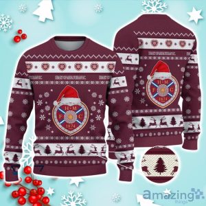 Heart Of Midlothian F.C. Ugly Christmas Sweater Ideal Gift For Fans Product Photo 1
