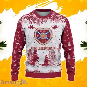Heart Of Midlothian F.C. Ugly Christmas Sweater, Xmas Gift Ideas 2023 For Fans Product Photo 2